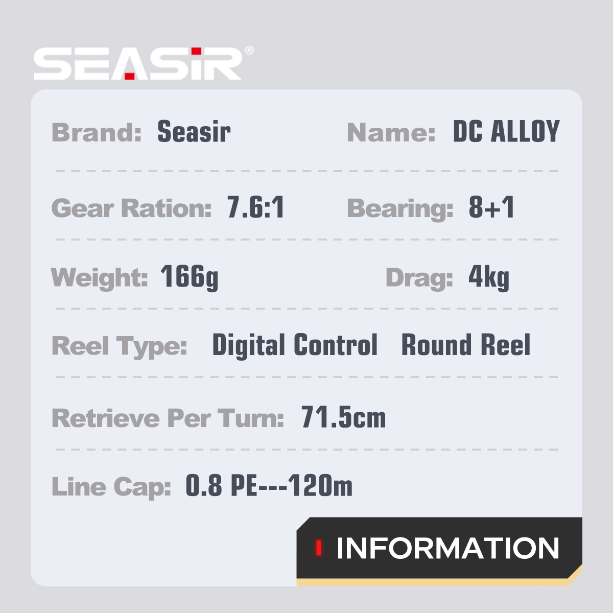 SEASIR DC Alloy ALL-metal Roun - Abu Garcia Reel Max ulasan dan harga